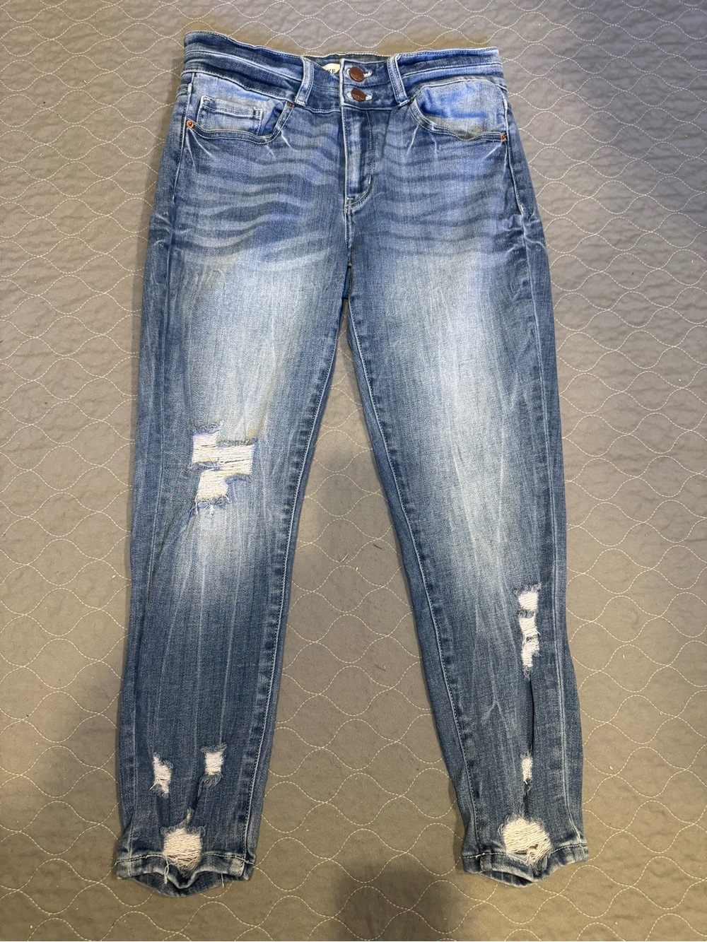 BKE Women's Distressed Payton Skinny Jeans